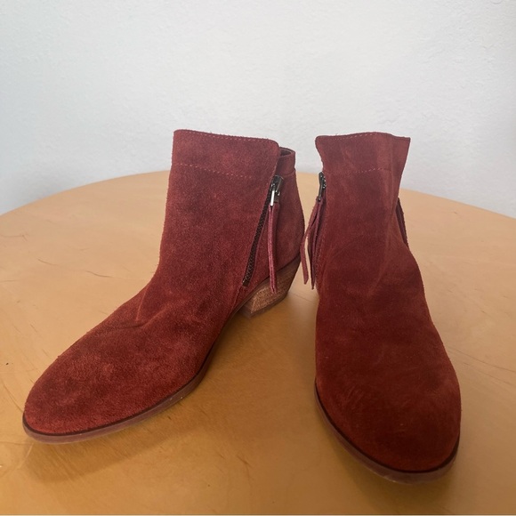 Sam Edelman Packer Ankle Boots Rust Color Women’s Size 7 - Picture 3 of 14